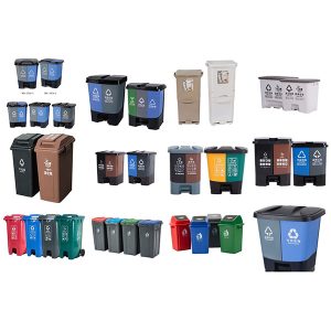 blasgeformter Abfalltrennungsbehälter